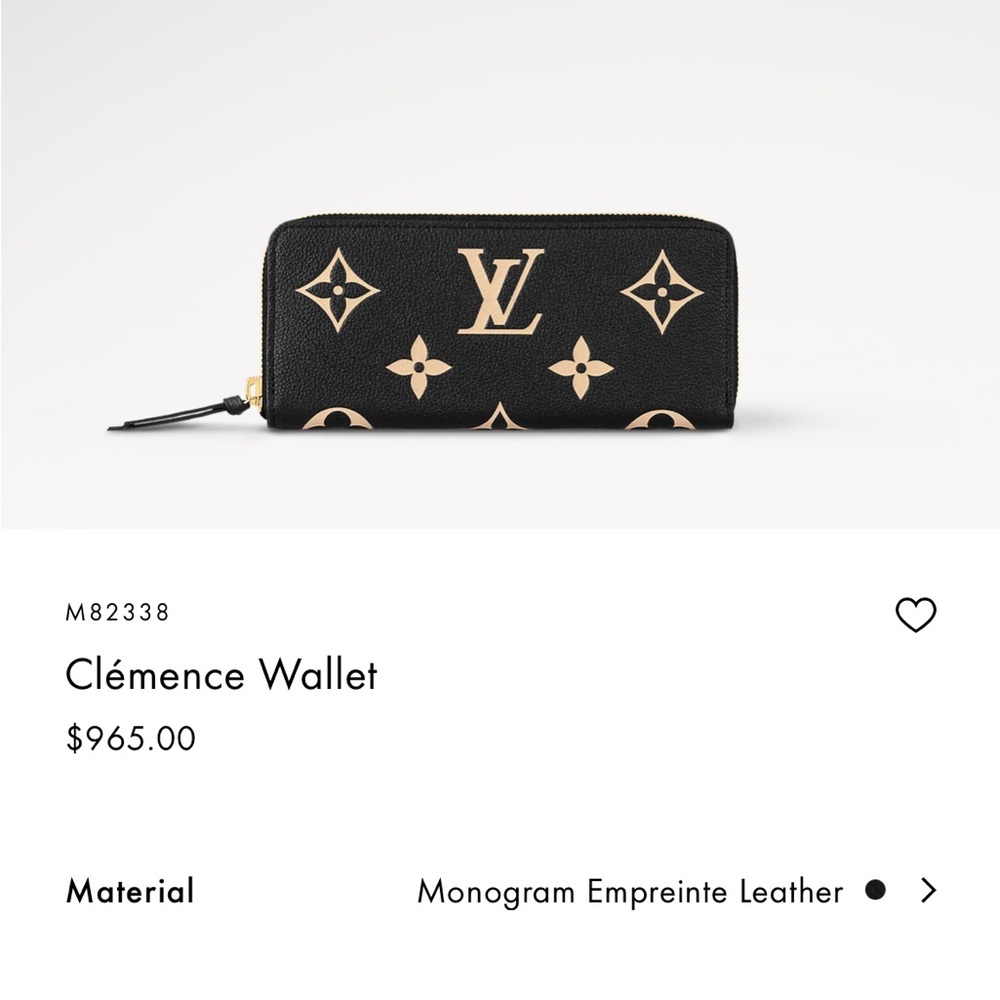 LIKE NEW Louis Vuitton Clémence Wallet